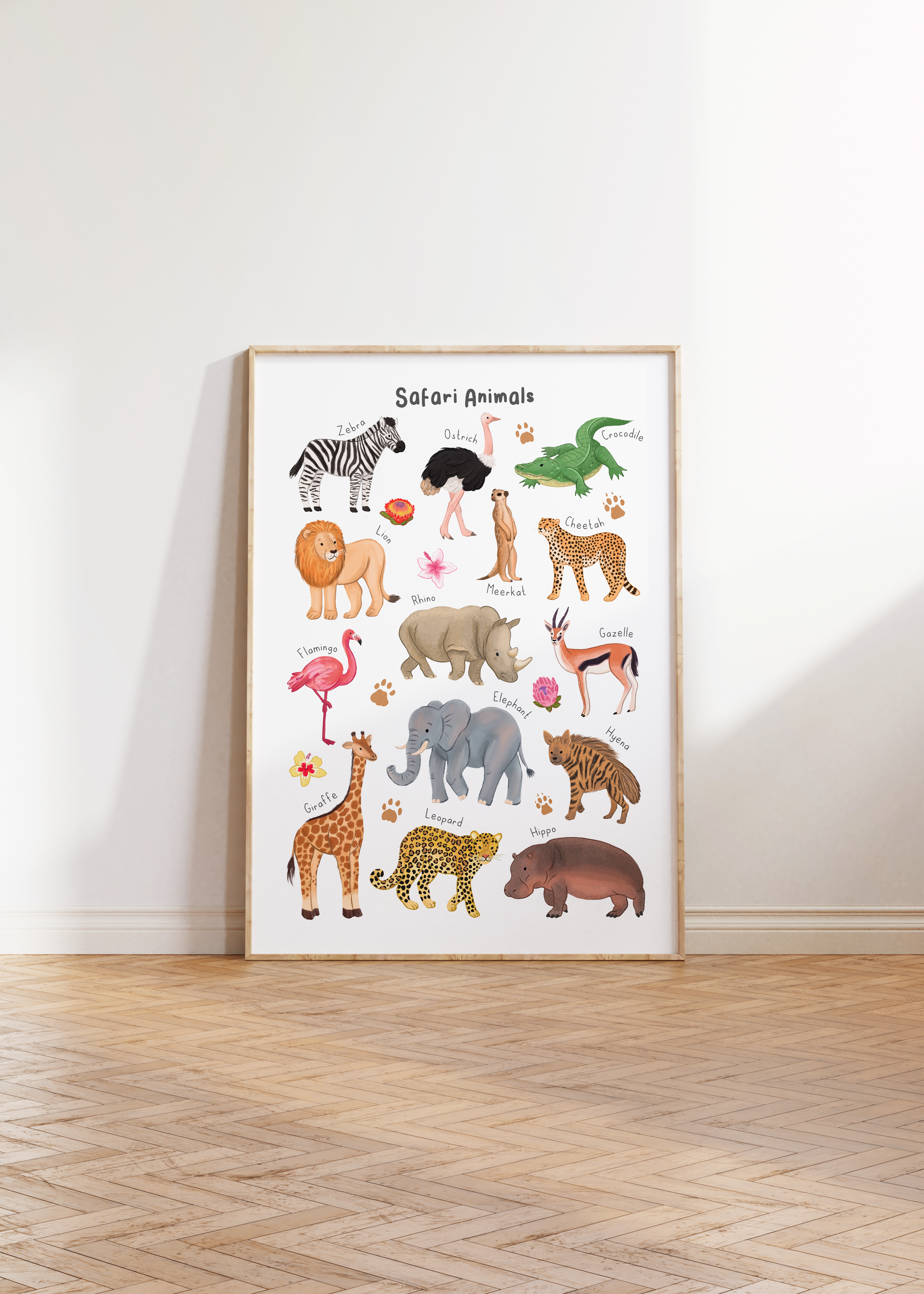 Safari Animals Wall Art